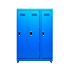 Blue locker isolated on transparent background