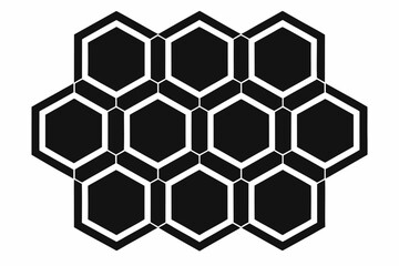 seamless pattern with hexagons
