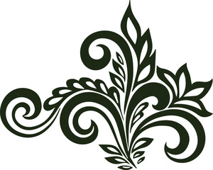 Beautiful flower art and mandala vector design