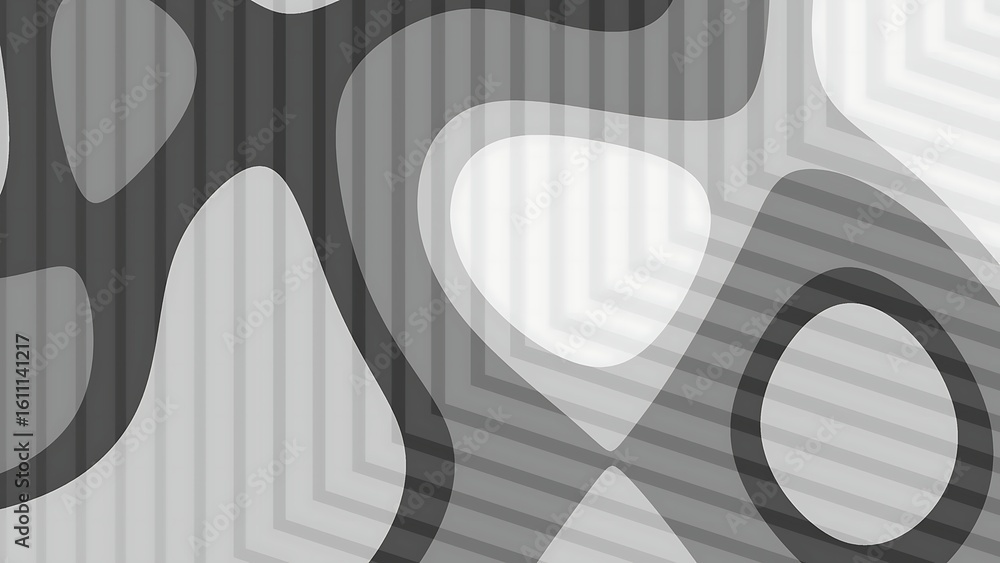 Poster desertcore blue denim warm greys abstract grayscale background with organic shapes, parallel lines, 