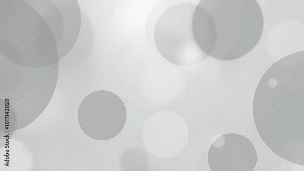 Poster white bokeh background video for presentations and overlays with subtle light effects loopable 4k