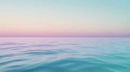 Obraz premium Blue waves reflect the light of the setting sun over a summer beach landscape, a beautiful scene of nature