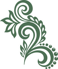 Beautiful flower art and mandala vector design