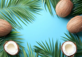 flat lay background concept with paper butterflies and summer vacation flowers with top view and copy space, top view. creative minimal banner on flat colorful spring theme background