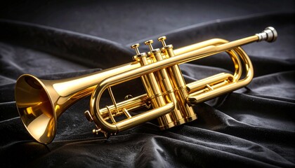 Jazz Trumpet with Reflective Highlights