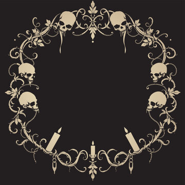 skull horror frame, death metal frame , grunge horror frame, death metal frame ghost frame grunge textre