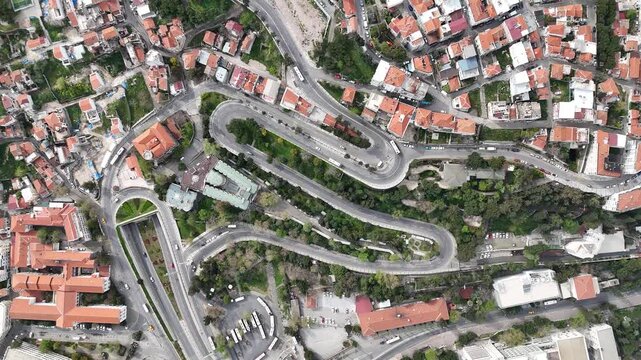 Konak Square view from Varyant. Izmir is populer tourist attraction in Turkey.
