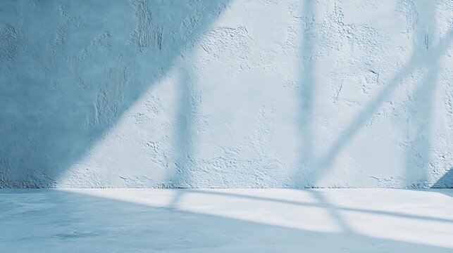 Water cascades from a fountain covered in a frosty, icy blue texture, creating a cold winter backdrop