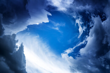 Blurred Swirl in the Clouds