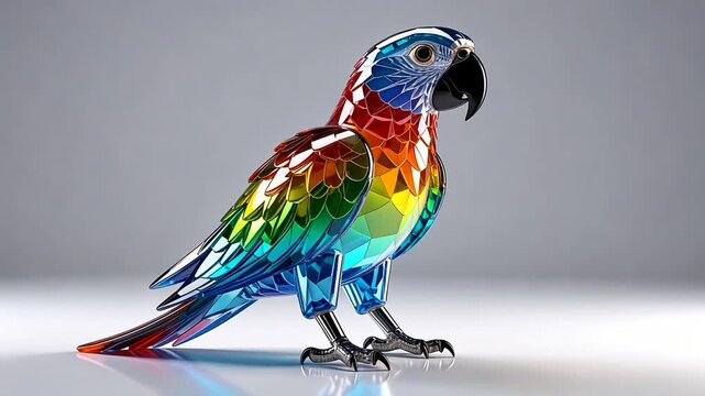 colorful parrot on a branch