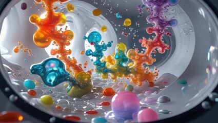 Translucent Digital Layers: Abstract Data Visualization

