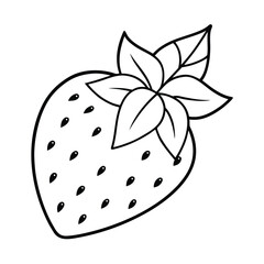 vector illustration of a strawberry
