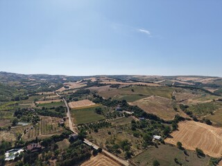 Obraz premium Aerial view of beautiful landscape