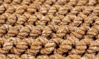 Textured weave pattern close up warm natural fiber knit background material
