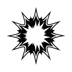 cartoon explosion effect vector illustration