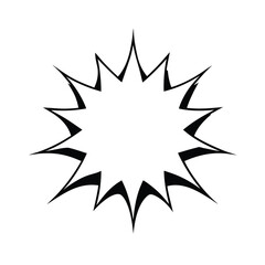 cartoon explosion effect vector illustration