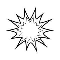 cartoon explosion effect vector illustration