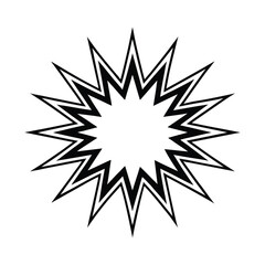 cartoon explosion effect vector illustration