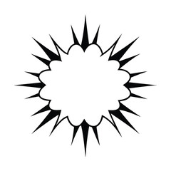 cartoon explosion effect vector illustration