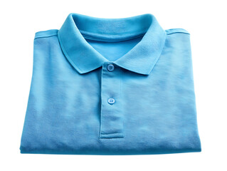 shirt mens folded polo shirt on white background