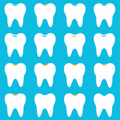 set of tooth icons