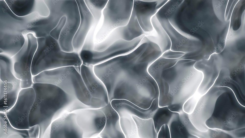 Poster ombre smoky navy hues abstract light reflections on a gray liquid surface create a mesmerizing and f