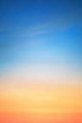 Fototapeta premium Serene Gradient Sky at Dusk with Soft Pastel Tones and Calm Vibes