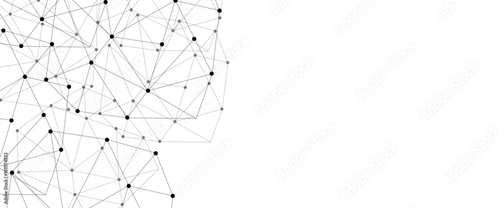 Aufkleber abstract technology dot and line connection digital hi tech design concept background. space for tex