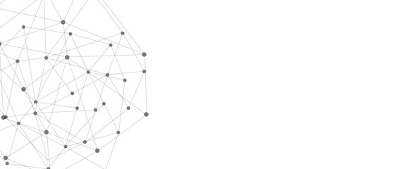 Abstract technology dot and line connection digital hi tech design concept background. Space for text. Vector illustration