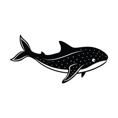 vector illustration of a whale shark