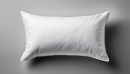a white pillow with a white cover