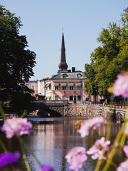 A canal through the city