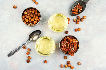 Aromatic fresh nut oil, hazelnut and pecan oil.