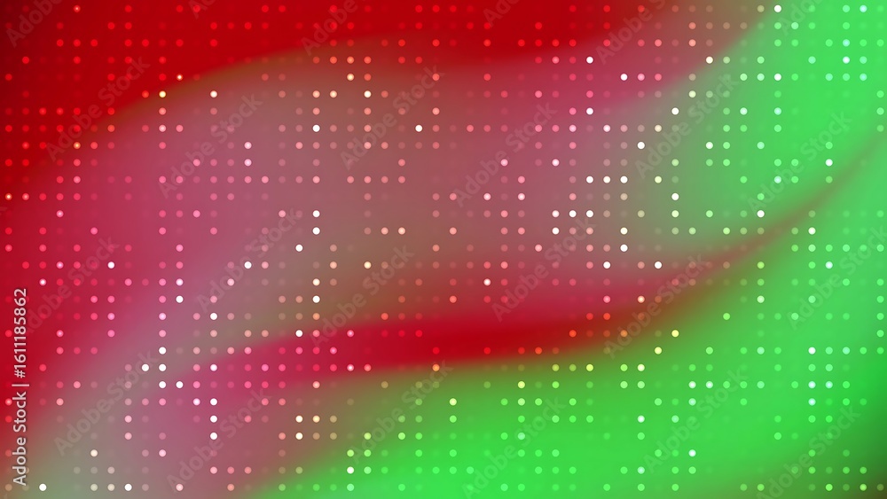 Poster desertcore abstracts blink dot abstract vibrant background with red and green hues and a grid of ill