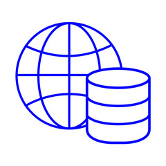 Global Finance Database icon. Vector icon design