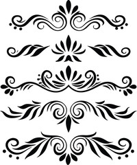 Elegant divider ornaments vector illustration 