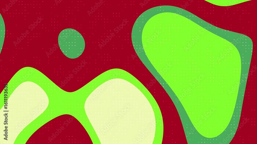 Poster desertcore abstracts liquid blink dot abstract background with organic shapes and retro halftone pat