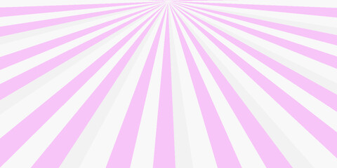 Retro radial burst background with light white ping rays and light gray, creating a dynamic and vintage visual effect. vector eps.