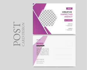 Modern Business Postcard Design Template | Clean & Editable Layout for Marketing & Branding
