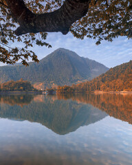 Telaga Sarangan is a breathtakingly beautiful destination, featuring a serene lake surrounded by...