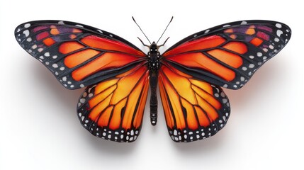 Fototapeta premium Monarch butterfly, detailed wings