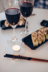 Fresh Sushi Rolls, Japanese Cuisine