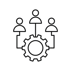 resource lineal icon with white background vector stock illustration