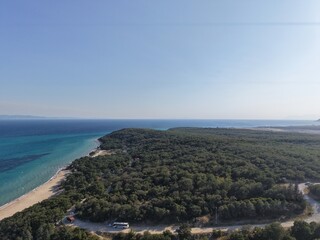 Obraz premium Aerial view of beautiful landscape