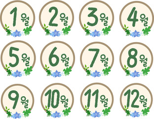 달력_월별 표기