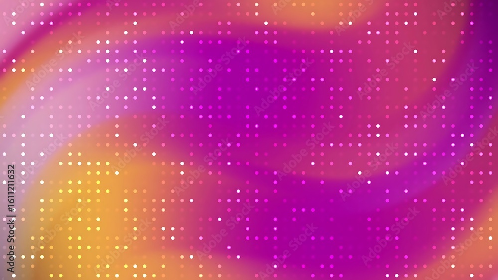 Aufkleber ombre abstracts blink dot abstract magenta and yellow background with a matrix of white dots creatin
