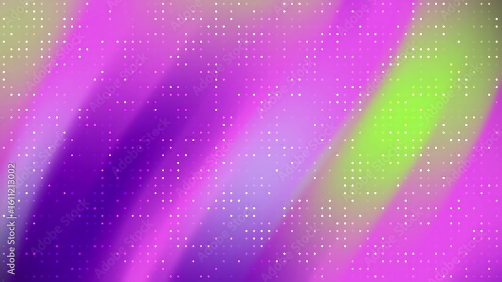 Poster prismatic abstracts blink dot abstract background with dynamic streaks of magenta, purple, and lime 