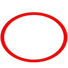red circle, 楕円,赤