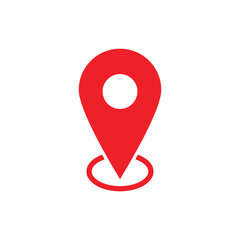 Set of location pin icons vector. Map marker pointer symbols, GPS location. Navigation map, location navigation icon, geo location point.