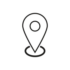 Set of location pin icons vector. Map marker pointer symbols, GPS location. Navigation map, location navigation icon, geo location point.